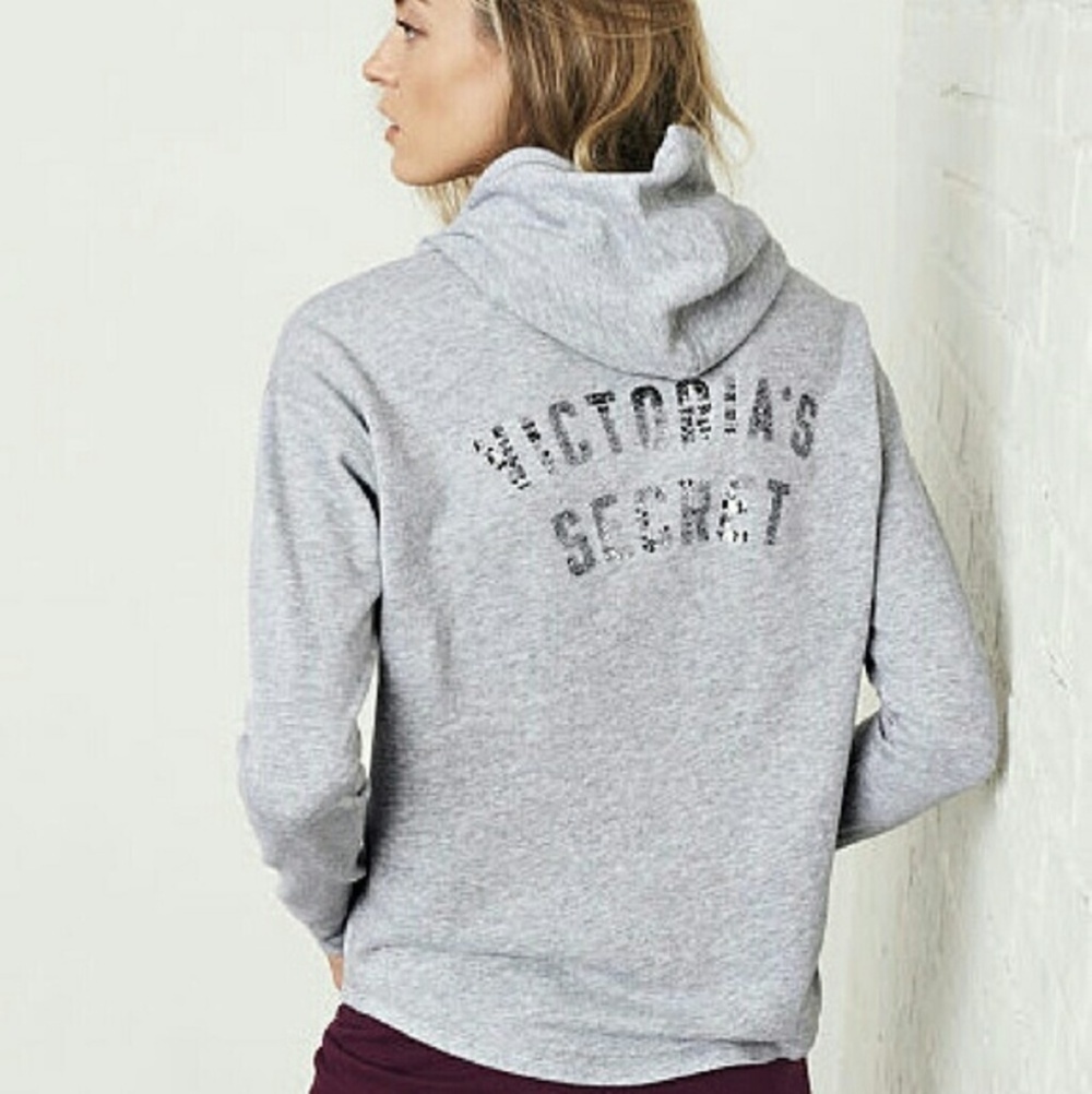 Victorias Secret Shirittail Hoodie - Picture 2 of 6